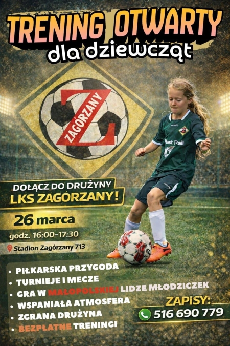 TRENING OTWARTY DLA DZIEWCZĄT 